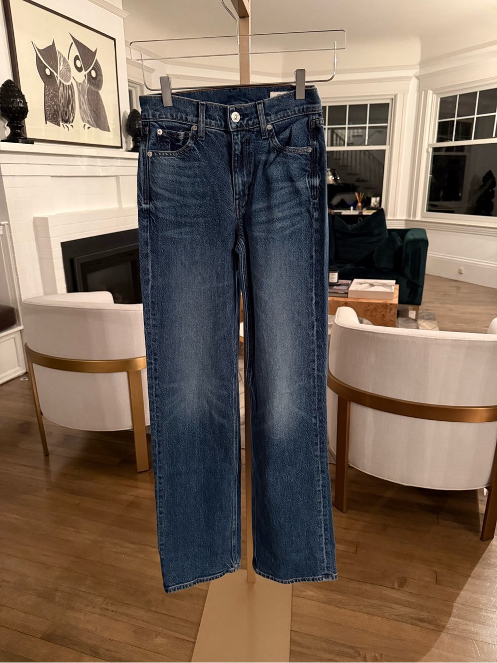 AYR Secret Sauce Straight-Leg Jeans in Dark Indigo